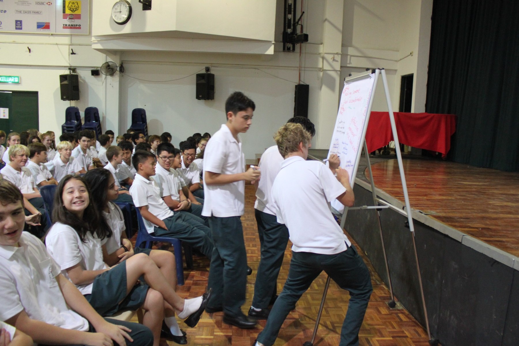 Young people contributing ideas during an Actionwork workshop